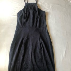 Small Black bodycon lace up dress